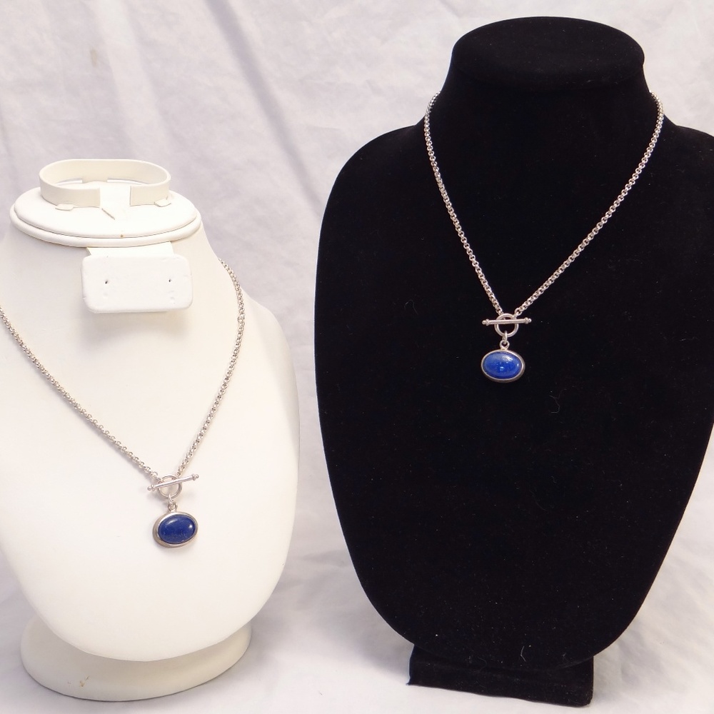 Sterling Silver Lapis Lazuli Pendants & Necklaces